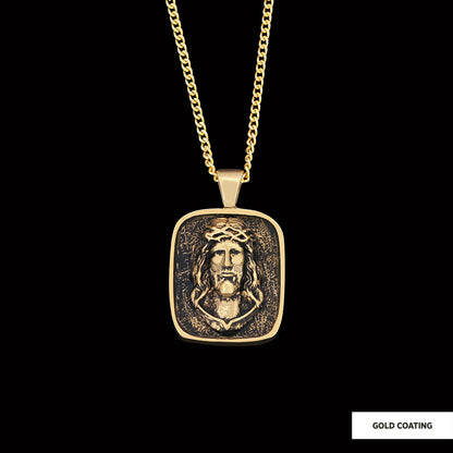 3D Silver Jesus Pendant, Religious Silver Necklace, Religious Christian Jewelry, Christ Accessory, Religious Gift