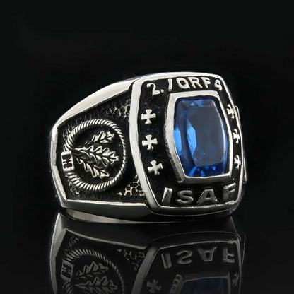 925 Sterling Silver 2 / Qrf4 ISAF Germany Ring