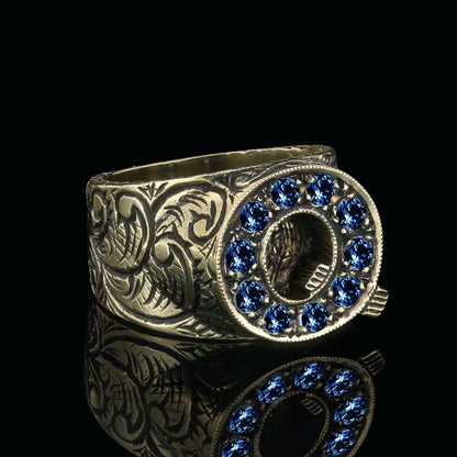 925 Sterling Silver Alphabet Q Ring