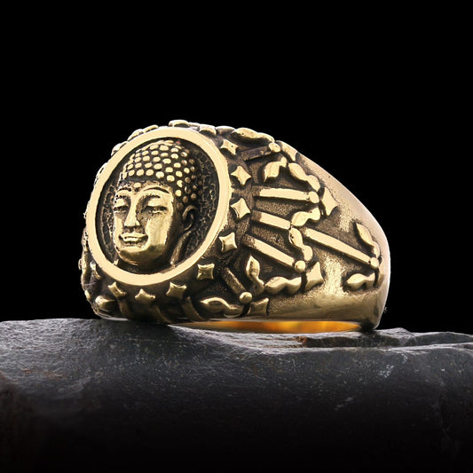 925 Sterling Silver Buddha Ring, 3D Buddha Ring, Meditation, Yoga, Buddhist Jewelry