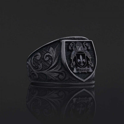 925 Sterling Silver Celtic Design Family Ring, Personalized Family Ring