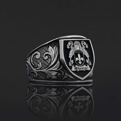 925 Sterling Silver Celtic Design Family Ring, Personalized Family Ring
