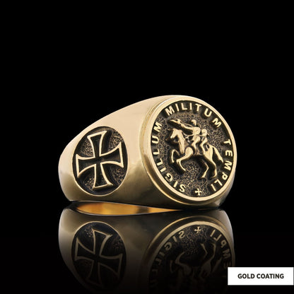 925 Sterling Silver Cross Masonic Ring, Round Master Mason Ring, Custom Masonic Ring