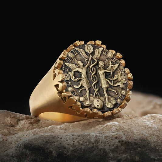 925 Sterling Silver Gemini Sign Ring