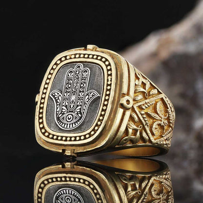 925 Sterling Silver Hamsa Ring