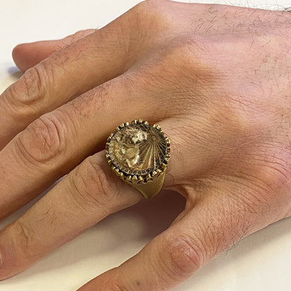 925 Sterling Silver Leo Sign Ring