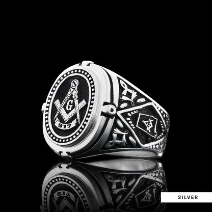 925 Sterling Silver Lodge Canada Masonic Ring