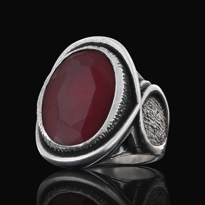 925 Sterling Silver Men Ring With Special Stone