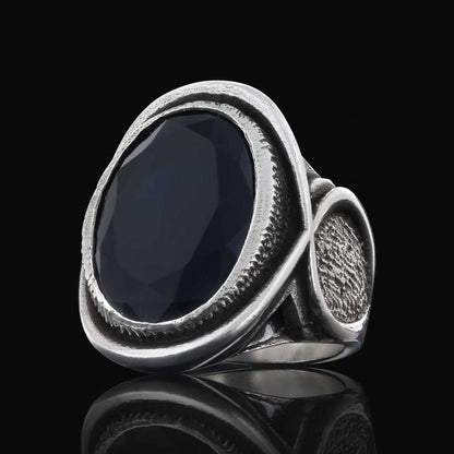 925 Sterling Silver Men Ring With Special Stone