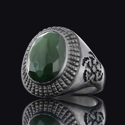 Motif Edges Silver Men Ring