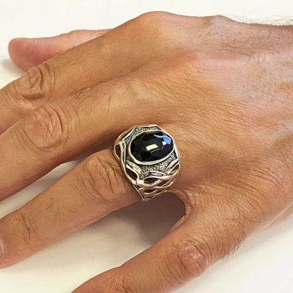 Unique 925 Sterling Silver Motif Ring