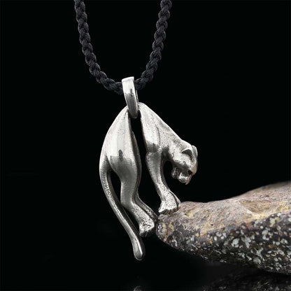925 Sterling Silver Pendant Necklace Panther