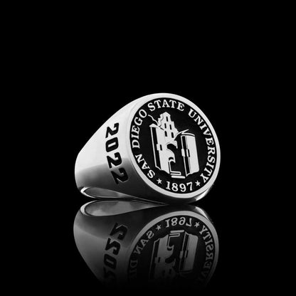 925 Sterling Silver San Diego State University Ring