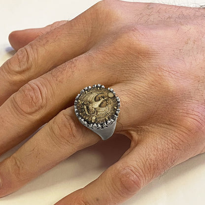 925 Sterling Silver Scorpio Sign Ring