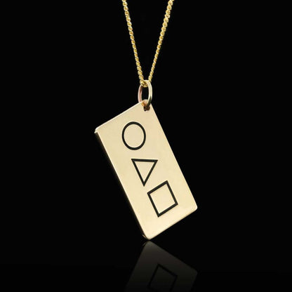 925 Sterling Silver Squid Game Pendant