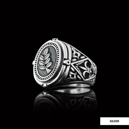 Acacia Silver Masonic Ring, Mason Ring, Master Mason Signet Ring, Custom Masonic Ring