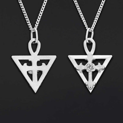 Amorc Rosae Crucis Pendant, Rosicrucian Necklace, Cross Necklace, Rosicrucian Amorc Jewelry