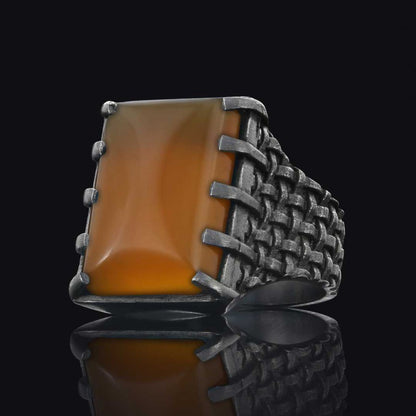 Arcana Silver Men Ring