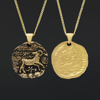 Aries Pendant, Zodiac Necklace, Sterling Silver Pendant, Astrology Jewelry, Aries Sign Jewelry