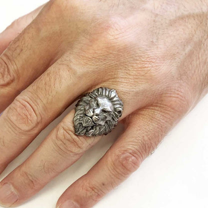 Lion Silver Ring