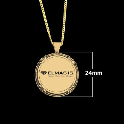Ayetel Kursi Silver Necklace, Ayetel Kursi Pendant