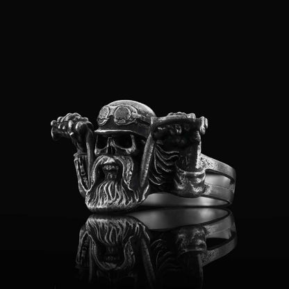 Biker Skull Ring