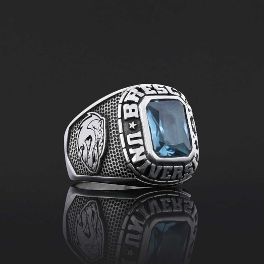 Brescia University Ring, High School Burnsoat Ring, Customized Class Ring, Graduation Collage Ring, Customized High School Ring