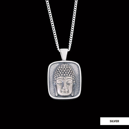 Buddha Handmade Silver Charm Necklace, Buddha Necklace, Meditating Buddha Silver Charms, Buddhism Necklace, Gift Jewelry