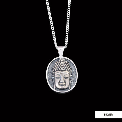 Buddha Necklace, Buddha Handmade Silver Charm Pendant, Meditating Buddha Silver Charms, Buddhism Necklace, Gift Jewelry
