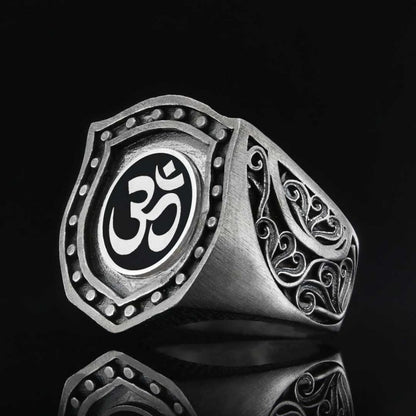 Silver Buddha Ring