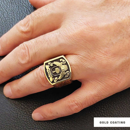 Celtic Design Family Ring, Personalized Heritage Crest Ring