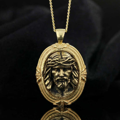 Silver Jesus Pendant