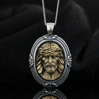 Silver Jesus Pendant