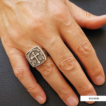 Crafted for the Devoted Rosae Crucis Ring, Personalized Rosae Crucis Ring