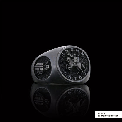 Cross Masonic Ring, Round Master Mason Ring, Custom Masonic Ring