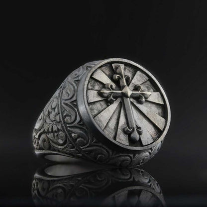 Silver Cross Ring