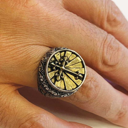 Silver Cross Ring