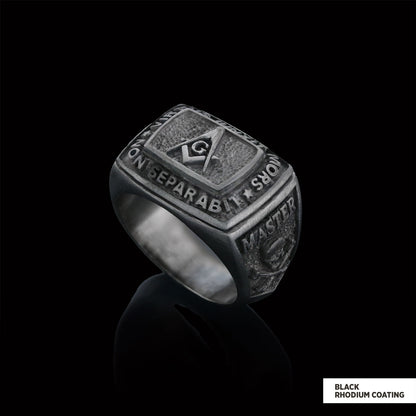 Custom Mason Compass Ring, Master Mason Ring, Elegant Masonic Ring