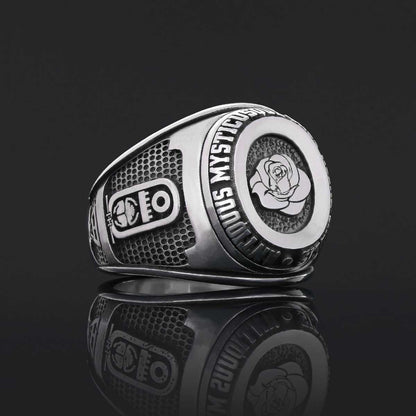 Custom Rosae Crucis Ring, Amorc Jewelry, Spiritual Emblem of the AMORC Ring