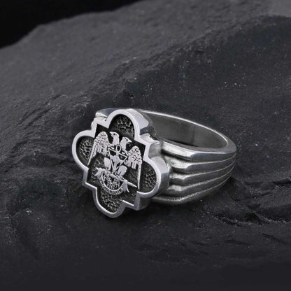 Custom Rousea Crucis Order Ring, Spiritual Symbol of Ancient Ring, Rosicrucian Cross Ring Amorc Ring