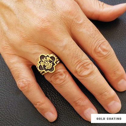 Custom Rousea Crucis Order Ring, Spiritual Symbol of Ancient Ring, Rosicrucian Cross Ring Amorc Ring