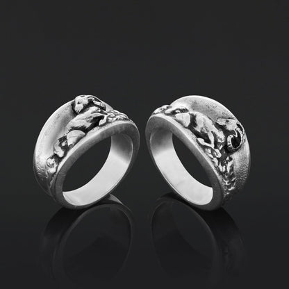 Custom Zodiac Leo Ring