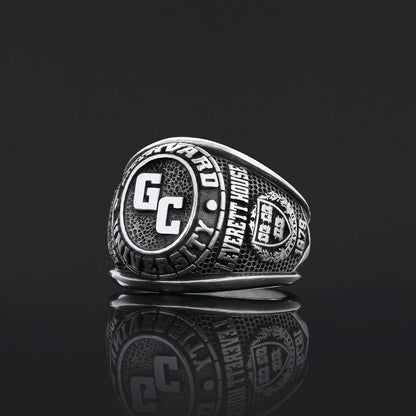 Customized High School Ring, Graduation Collage Ring, Harvard University Ring