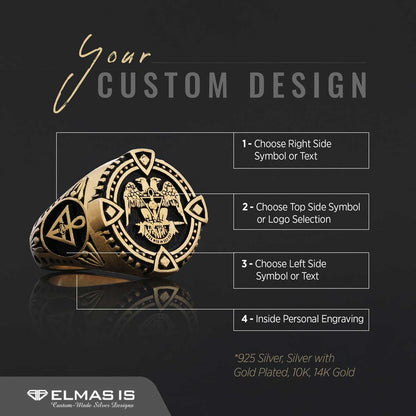 Embrace the Legacy, Rosae Crucis Ring, Personalized Rosae Crucis Ring