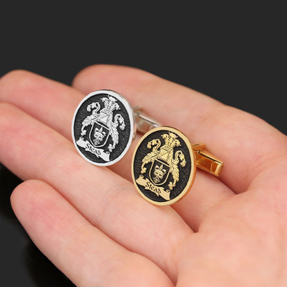Custom Made Cufflinks, Engraved Name, Monogram or Symbol Gift for Him