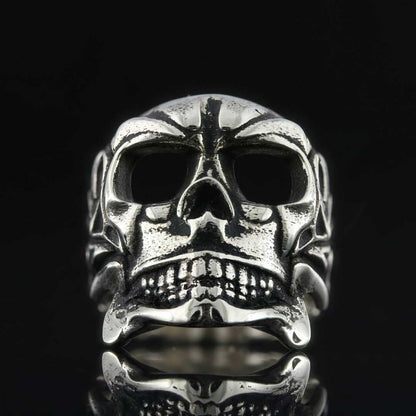 Sterling Silver Filigree Skull Ring