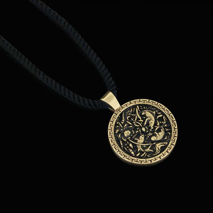 Fish And Lotus Pendant