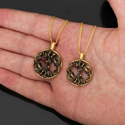 Gemini Pendant, Sterling Silver Gemini Necklace, Handmade Gemini Jewelry, Horoscope Gemini Necklace