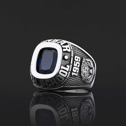 Graduation Collage Ring, Customized High School Ring, University Ring, Customized Class Ring