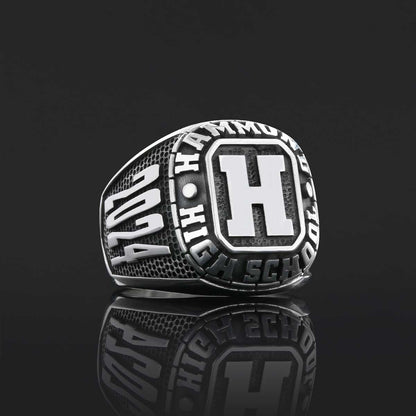Hammund High School Ring, University Graduation Ring, Class Ring, College Class Ring